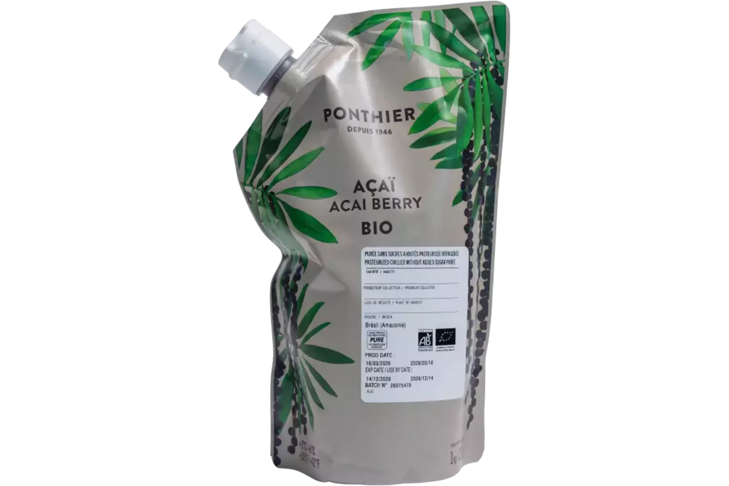 Fruitpuree acai 1kg stuk 1